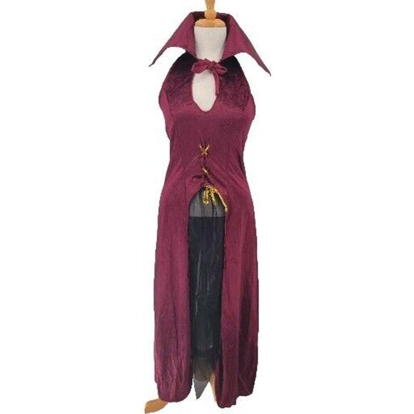 Pony Express Creations Women's L 10-12 Lady Vampire Halloween Costume 5PC - Picture 1 of 13